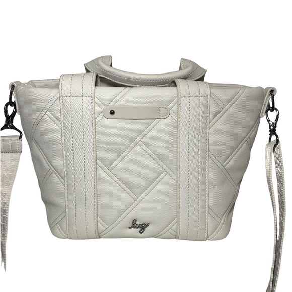 Lug Dory bag  Matte Luxe Crossbody Tote Handles Pebble purse GUC - Picture 13 of 13